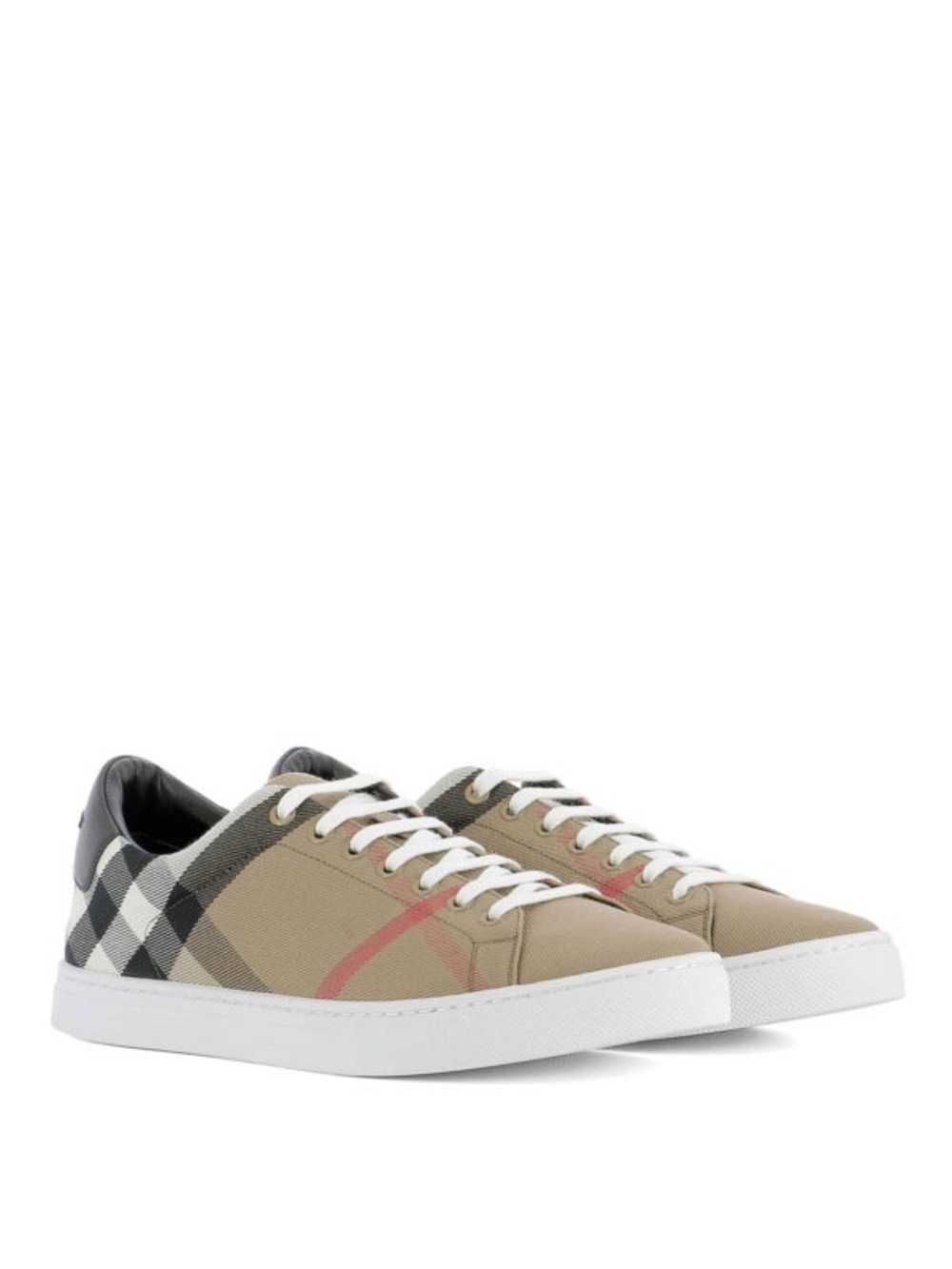 Burberry Men’s Albert Check Low-Top Sneakers